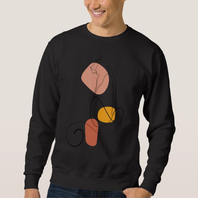 Sweatshirt Cute Tiger Maman Graphic Pour Femmes Ligne Unique  (Devant)