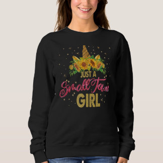 Sweatshirt Cute Unicorn Juste Une Petite Femme De Ville