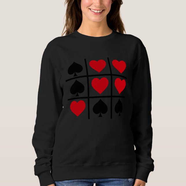 Sweatshirt Cute Valentine Hearts Game Valentine's Day Romance (Devant)