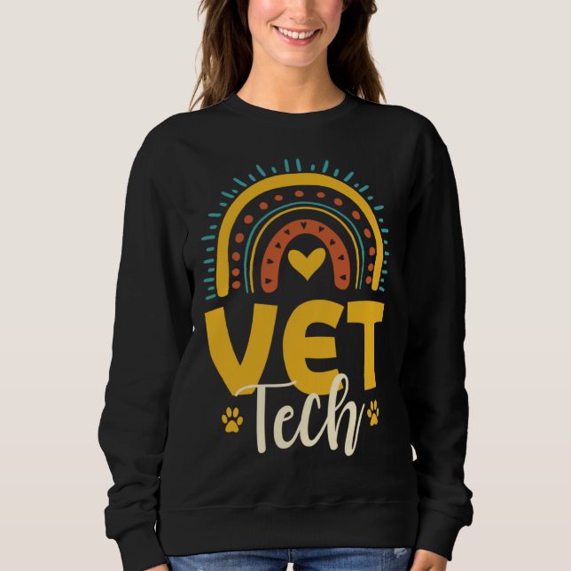 Sweatshirt Cute Vet Tech Outfit Veterinarian Animal Nurse (Devant)