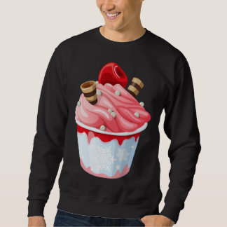 Sweatshirt Cute  with  Motif Ice Cream