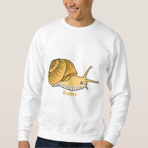 Sweatshirt Cute yellow snail cartoon