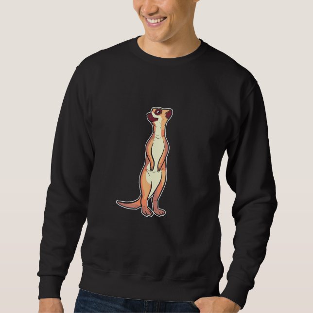 Sweatshirt Cute Zoo Animaux Faune Meerkat Boys (Devant)