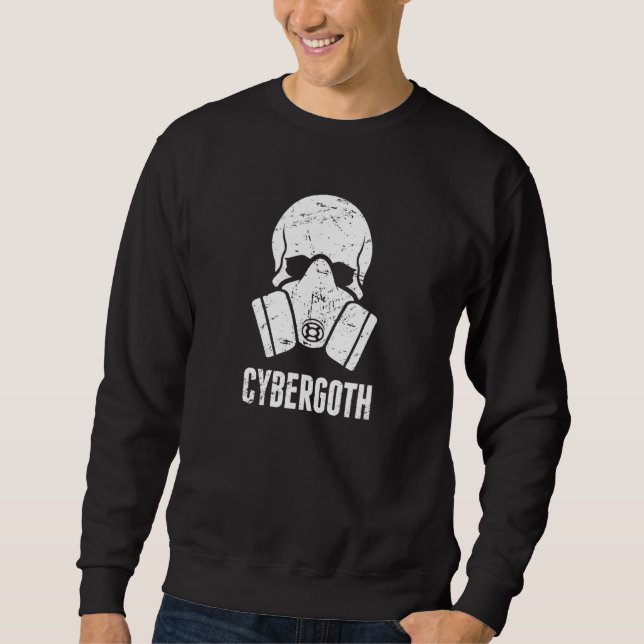 Sweatshirt Cybergoth Cyberpunk Goth Raver Cyber Goth 4 (Devant)