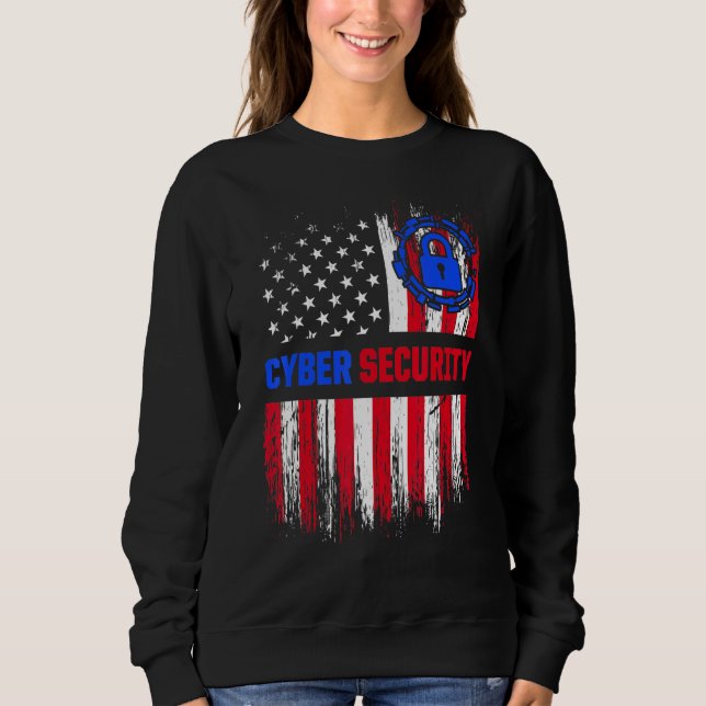 Sweatshirt Cybersécurité IT Analyst Certified Tech Security 3 (Devant)