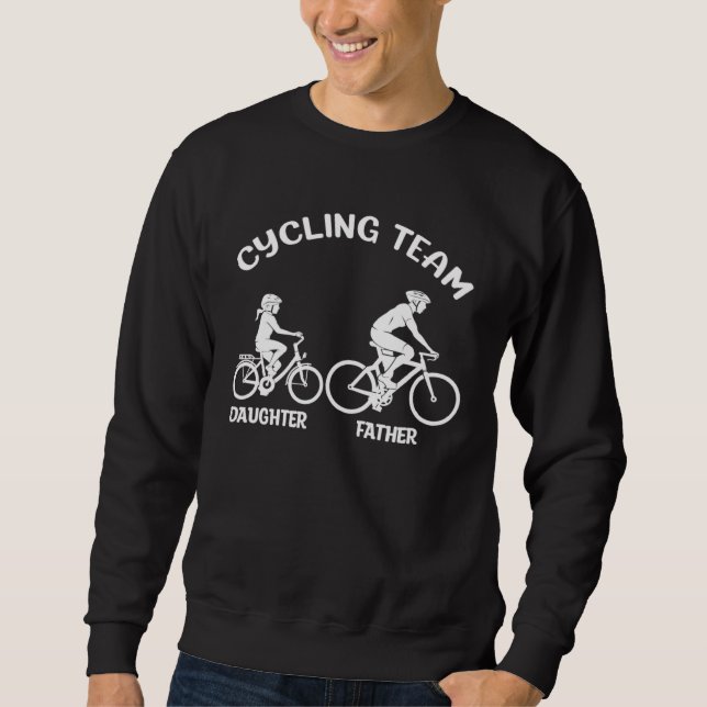 Sweatshirt Cycling Team Father Daughter Family Matching Cycli (Devant)