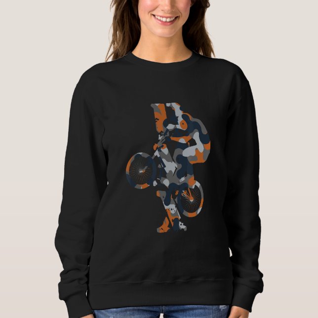 Sweatshirt Cyclisme de dirt en vélo BMX (Devant)