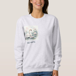 Sweatshirt Cygne serein et cygnette