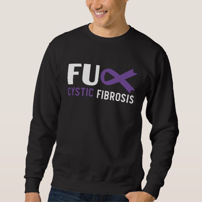 Sweatshirt Cystic Fibrosis Warrior Cystic Fibrosis Awareness  (Devant)
