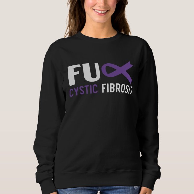 Sweatshirt Cystic Fibrosis Warrior Cystic Fibrosis Awareness  (Devant)