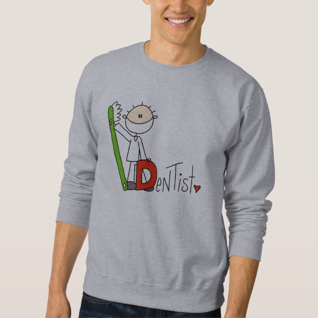 Sweatshirt D est pour Dentiste (Devant)