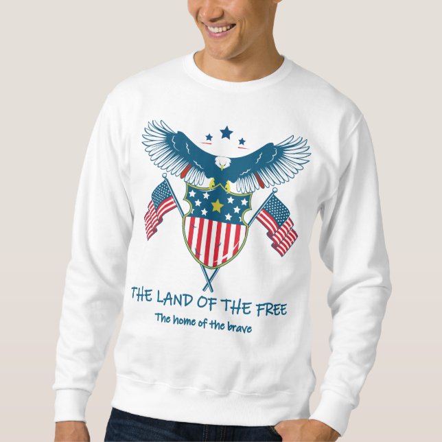 Sweatshirt D pull Land of the Free Eagle Sweater (Devant)