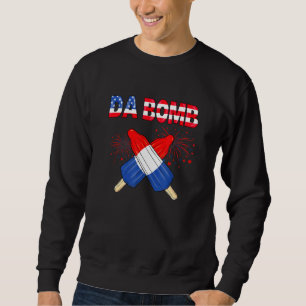 Sweatshirt Da Bomb Patriotic Popsicles 4 juillet Summer Pop