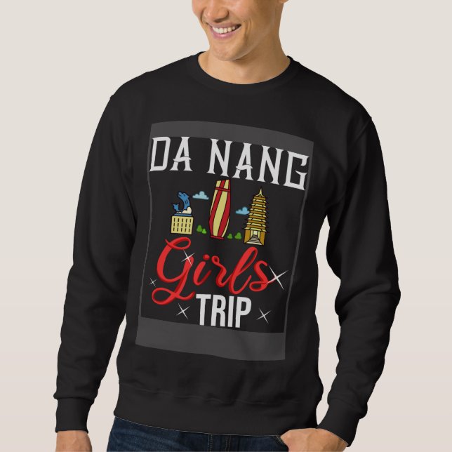 Sweatshirt Da Nang Vietnam City Trip Skyline Map Travel (Devant)