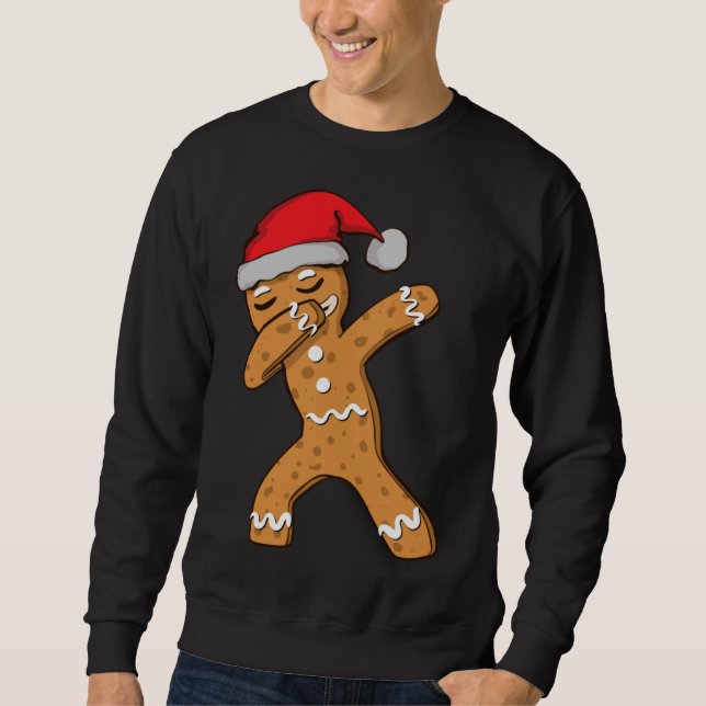 Sweatshirt Dabab Gingerbread Homme Noël (Devant)