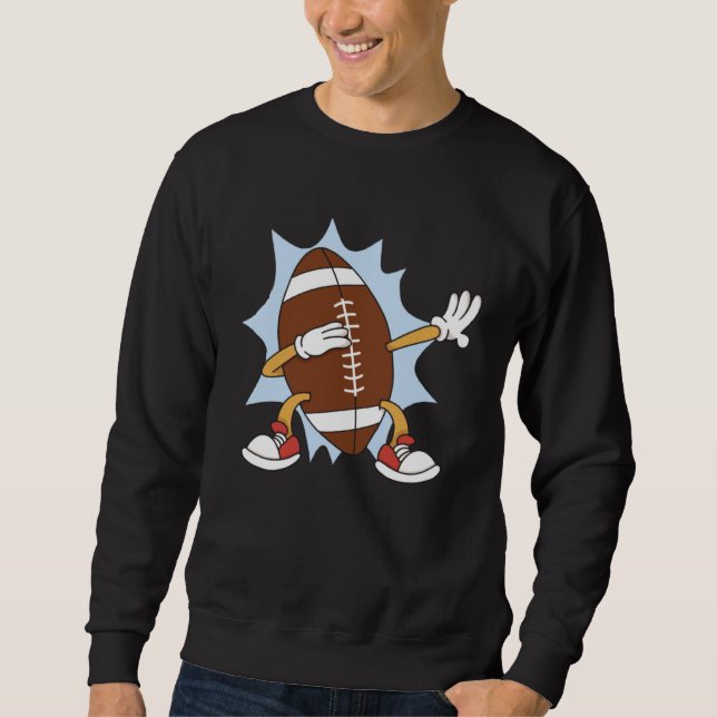 Sweatshirt Dabbing American football team sport quarterback p (Devant)