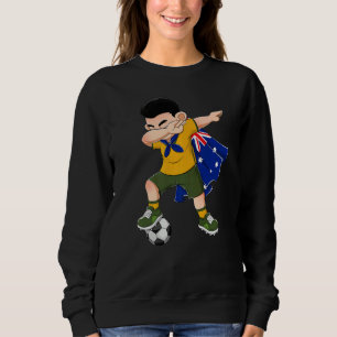 Sweatshirt Dabbing Australia Boy Australia Football Flag Kids