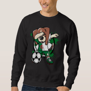 Sweatshirt Dabbing Beagle Chien Algérie Fans de football Jers