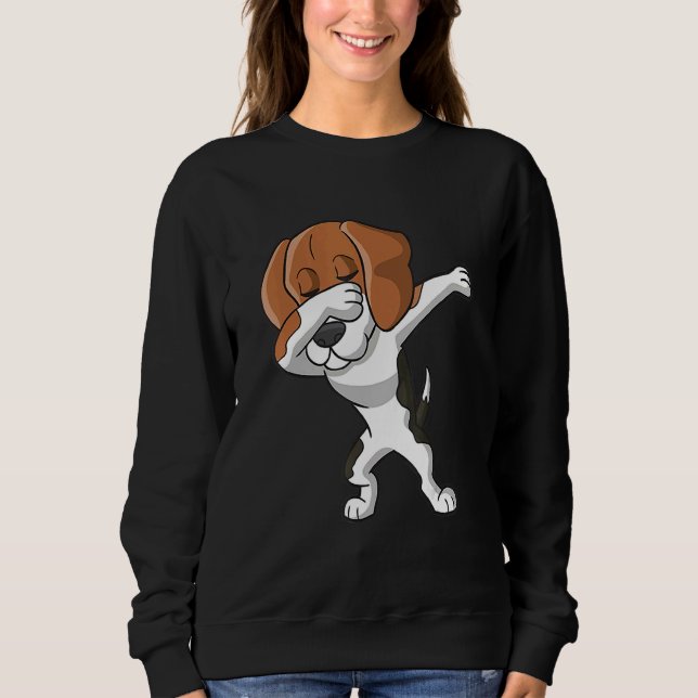 Sweatshirt Dabbing Beagle Dog Dab Dance (Devant)