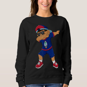 Sweatshirt Dabbing Boy Guam Drapeau Enfants Dab Dance