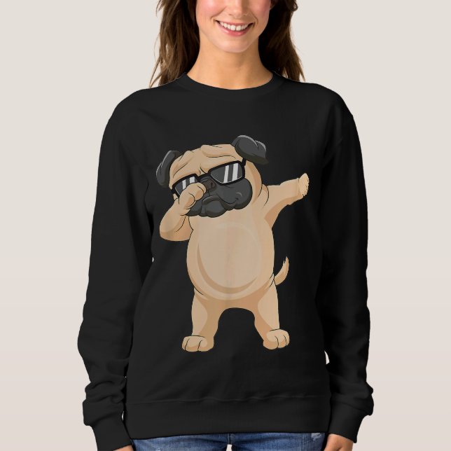 Sweatshirt Dabbing Carlin Carlin Lunettes de soleil Dab Dance (Devant)