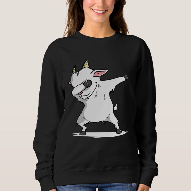 Sweatshirt Dabbing Chèvre Dab Dance Farm animal de compagnie  (Devant)