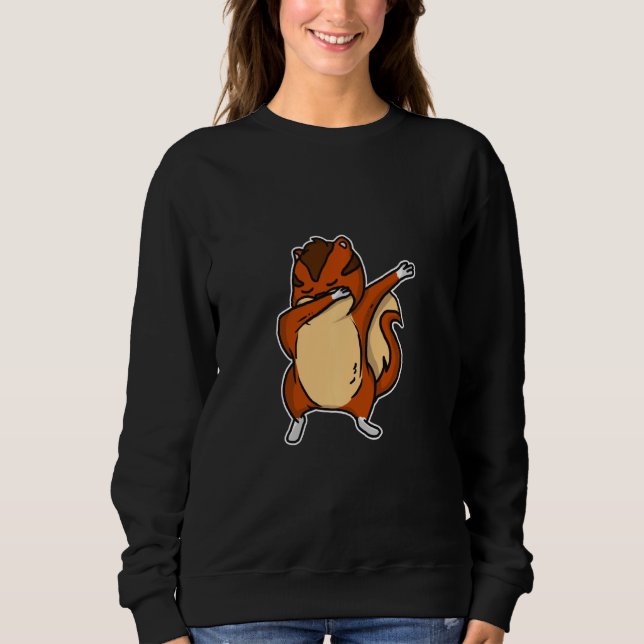 Sweatshirt Dabbing Chipmunk Dab Dance Cool écureuil (Devant)