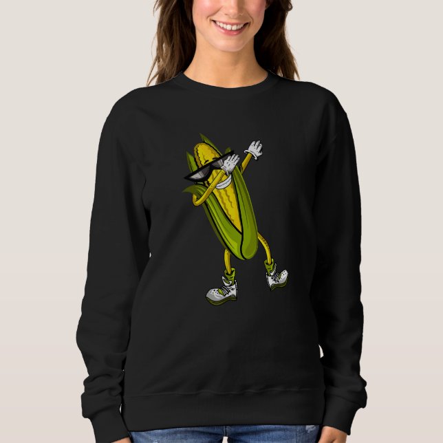 Sweatshirt Dabbing Corn Cob Dancing Corn Agricole Funny Co (Devant)