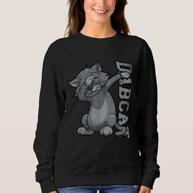 Sweatshirt Dabbing Dab Cat Kitten (Devant)
