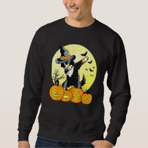 Sweatshirt Dabbing Dab Chien Halloween Costume Pleine lune Po