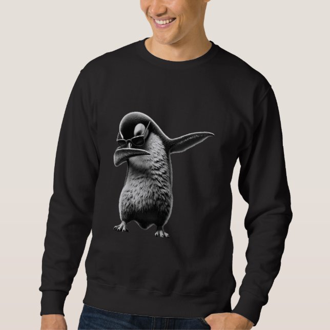Sweatshirt Dabbing Dabbing Pinguin Cool Dab Fun Amoureux des  (Devant)
