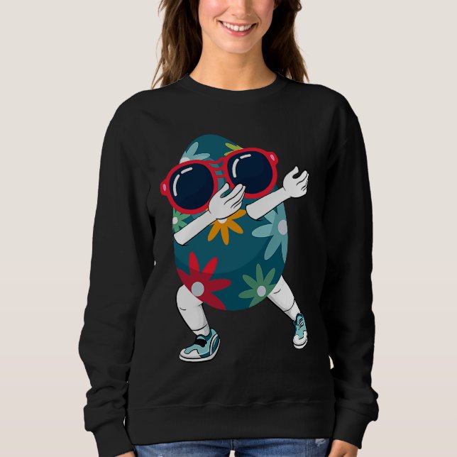 Sweatshirt Dabbing Easter Egg Sunglasses Easter Sunday Day  K (Devant)
