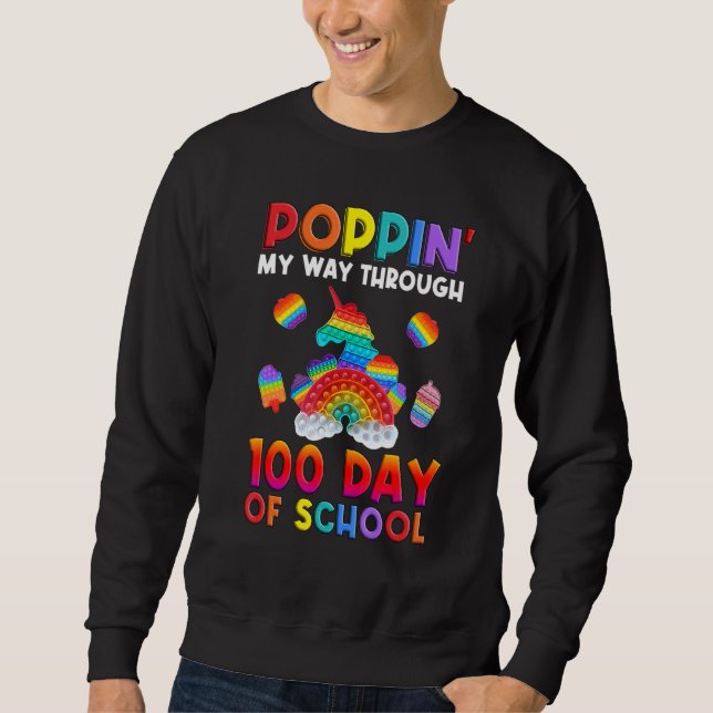 Sweatshirt Dabbing Fidget Toy Unicorn Mon Chemin Pendant 100  (Devant)
