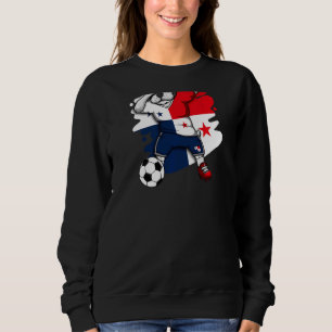 Sweatshirt Dabbing French Bulldog Panama Soccer Fans Jersey F