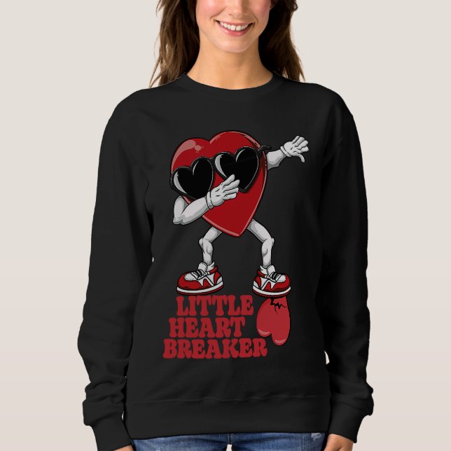 Sweatshirt Dabbing Heart Breaker Funny Mens Kids Boys Valenti (Devant)