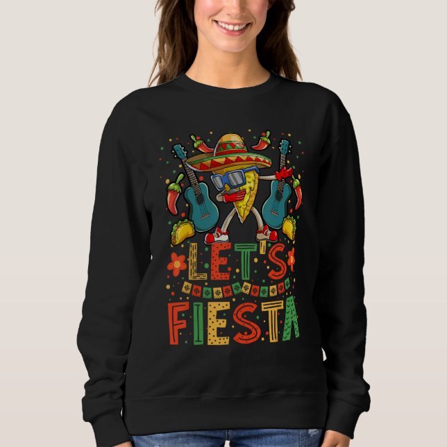 Sweatshirt Dabbing Nacho Cinco de Mayo Chemise Femmes Hommes  (Devant)