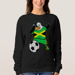 Sweatshirt Dabbing Penguin Jamaïque Soccer Fans Jersey Footba