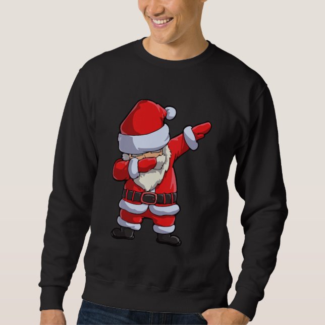 Sweatshirt Dabbing Père Noël, Funny Noël (Devant)