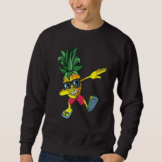 Sweatshirt Dabbing Pineappy Lunettes de soleil Funny Pineappy (Devant)