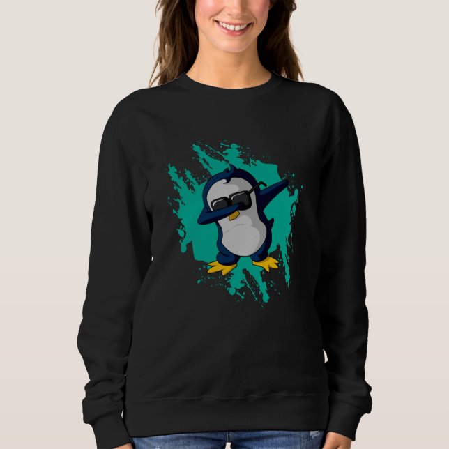 Sweatshirt Dabbing Pinguin Dab Cold Ice Funny Cool d'idée cad (Devant)