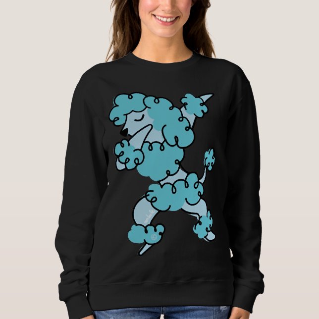Sweatshirt Dabbing Poodle (Devant)