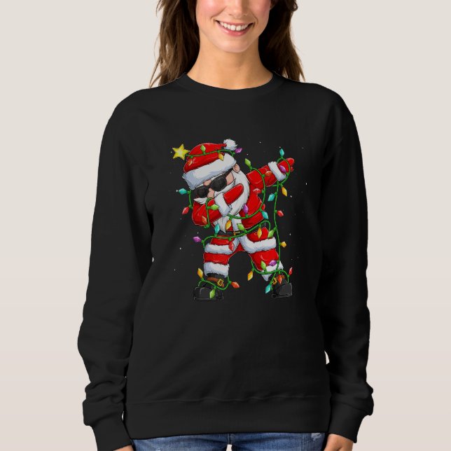 Sweatshirt Dabbing Santa Claus Funny Noël Dab Danse Amour (Devant)