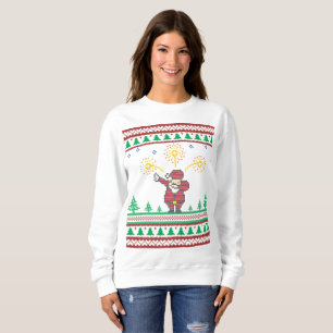 Sweatshirt Dabbing Santa Claus laide pull de Noël