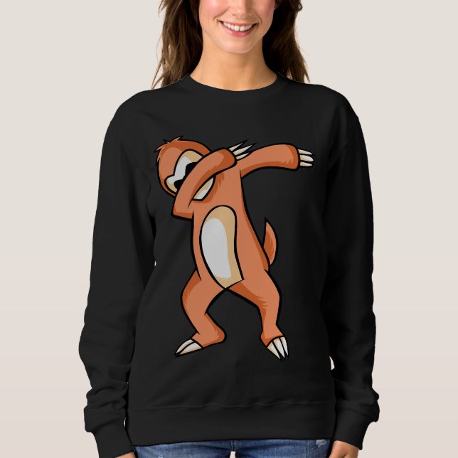 Sweatshirt Dabbing Sloth 104 (Devant)