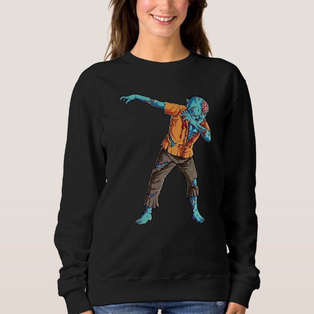 Sweatshirt Dabbing Unicorn Skeleton Halloween Girls Dab (Devant)