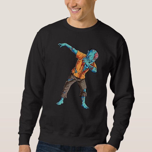 Sweatshirt Dabbing Unicorn Skeleton Halloween Girls Dab (Devant)