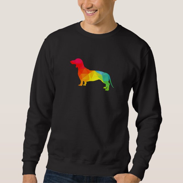 Sweatshirt Dachshund Aquarelle Chien maman (Devant)