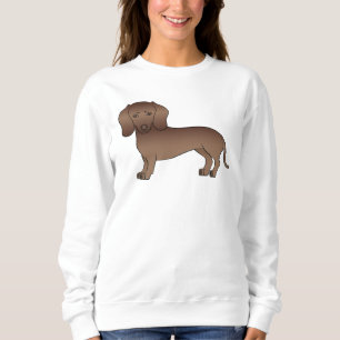 Sweatshirt Dachshund Chien Mignon aux Cheveux Courts Marron C