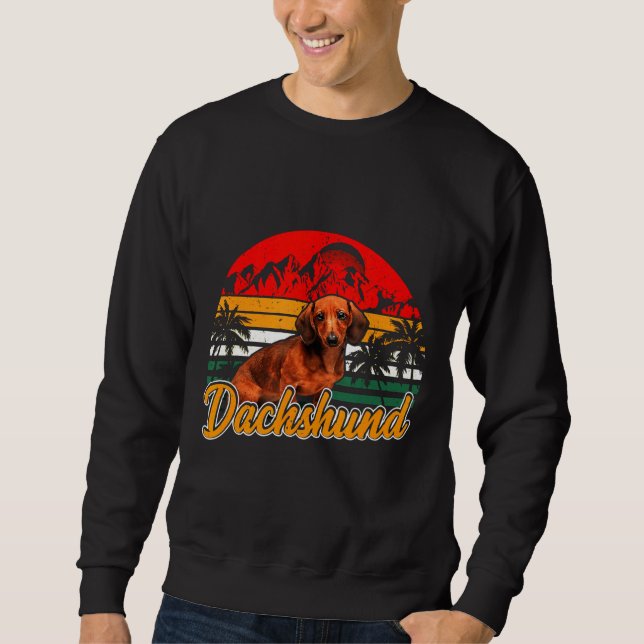 Sweatshirt Dachshund Chien Papa (Devant)