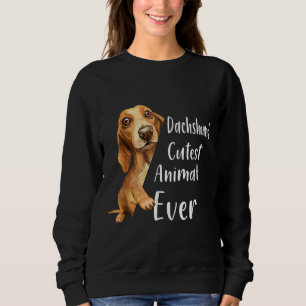 Sweatshirt Dachshund Cutest Animal Jamais Amoureux de les chi